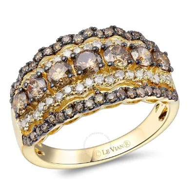 Le Vian Ladies Chocolate Diamond Rings Set In 14k Honey Gold In Yellow