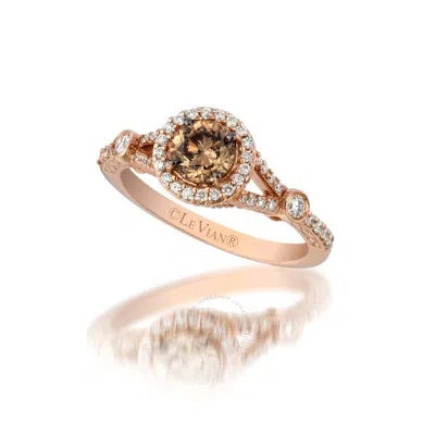 Le Vian Ladies Chocolate Diamond Rings Set In 14k Strawberry Gold In Pink/rose Gold Tone/gold Tone