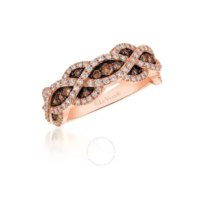 Le Vian Ladies Chocolate Diamond Rings Set In 14k Strawberry Gold In Pink/rose Gold Tone/gold Tone