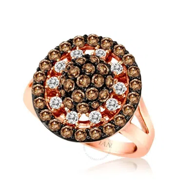Le Vian Ladies Chocolate Diamond Rings Set In 14k Strawberry Gold In Pink/rose Gold Tone/gold Tone