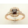 Le Vian Ladies Chocolate Diamond Rings Set In 14k Strawberry Gold In Pink/rose Gold Tone/gold Tone