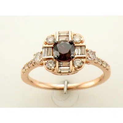 Le Vian Ladies Chocolate Diamond Rings Set In 14k Strawberry Gold In Pink/rose Gold Tone/gold Tone