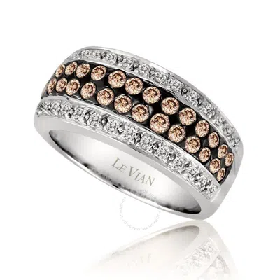 Le Vian Ladies Chocolate Diamond Rings Set In 14k Vanilla Gold In White