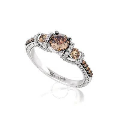 Le Vian Ladies Chocolate Diamond Rings Set In 14k Vanilla Gold In White