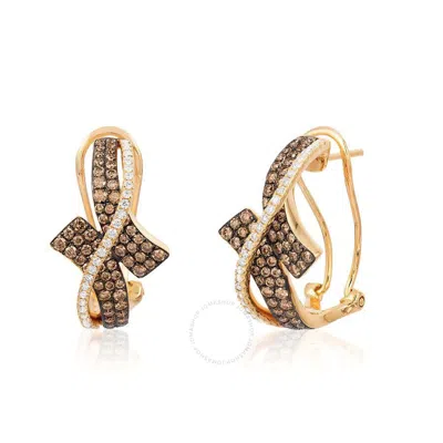 Le Vian Ladies Chocolate Diamonds Fashion Earrings In 14k Honey Gold