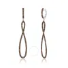Le Vian Ladies Chocolate Diamonds Fashion Earrings In 14k Vanilla Gold In Brown