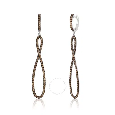 Le Vian Ladies Chocolate Diamonds Fashion Earrings In 14k Vanilla Gold In Brown