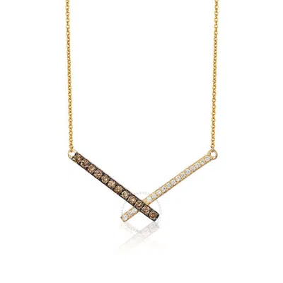 Le Vian Ladies' Chocolate Diamonds Fashion Necklace In 14k Honey Gold