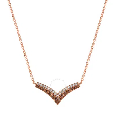 Le Vian Ladies' Chocolate Diamonds Fashion Necklace In 14k Strawberry Gold In Beige