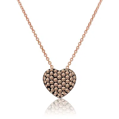 Le Vian Ladies' Chocolate Diamonds Fashion Pendant In 14k Strawberry Gold In Brown