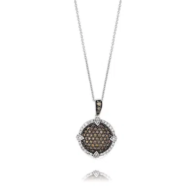 Le Vian Ladies' Chocolate Diamonds Fashion Pendant In 14k Vanilla Gold In White