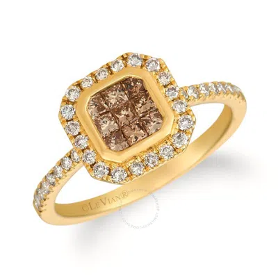 Le Vian Ladies Chocolate Diamonds Fashion Ring In 14k Honey Gold In Brown