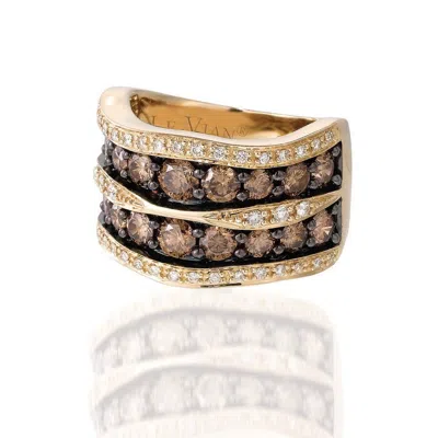 Le Vian Ladies Chocolate Diamonds Fashion Ring In 14k Honey Gold In Multi