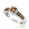 Le Vian Ladies Chocolate Diamonds Fashion Ring In 14k Vanilla Gold In Brown