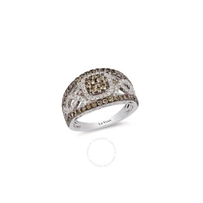 Le Vian Ladies Chocolate Diamonds Fashion Ring In 14k Vanilla Gold In Brown
