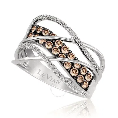 Le Vian Ladies Chocolate Diamonds Fashion Ring In 14k Vanilla Gold In Brown