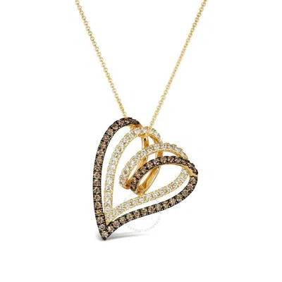 Le Vian Ladies Chocolate Diamonds Necklaces Set In 14k Honey Gold
