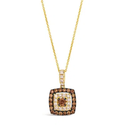 Le Vian Ladies Chocolate Diamonds Necklaces Set In 14k Honey Gold
