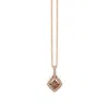 Le Vian Ladies Chocolate Diamonds Necklaces Set In 14k Strawberry Gold In Pink/rose Gold Tone/gold Tone