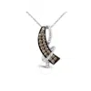 Le Vian Ladies Chocolate Diamonds Necklaces Set In 14k Vanilla Gold In White