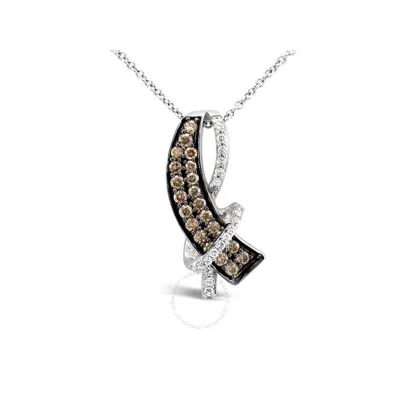 Le Vian Ladies Chocolate Diamonds Necklaces Set In 14k Vanilla Gold In White