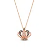 Le Vian Ladies Chocolate Diamonds Pendant In 14k Strawberry Gold In Pink/rose Gold Tone/gold Tone