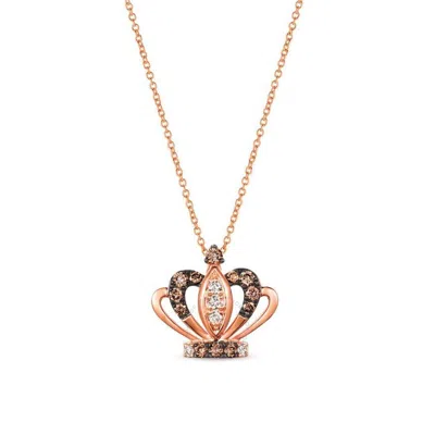 Le Vian Ladies Chocolate Diamonds Pendant In 14k Strawberry Gold