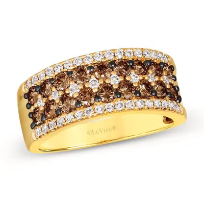 Le Vian Ladies Chocolate Diamonds Rings Set In 14k Honey Gold In Brown