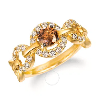 Le Vian Ladies Chocolate Diamonds Rings Set In 14k Honey Gold