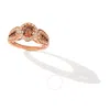 Le Vian Ladies Chocolate Diamonds Rings Set In 14k Strawberry Gold In Pink/rose Gold Tone/gold Tone