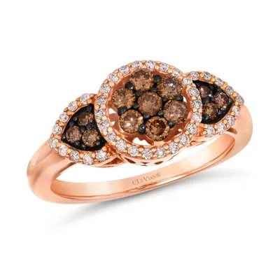 Le Vian Ladies Chocolate Diamonds Rings Set In 14k Strawberry Gold Wjqk 39 In ["pink","rose Gold Tone","gold Tone"]