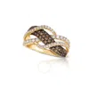Le Vian Chocolatier 14k 1.10 Ct. Tw. Brown & White Diamond Ring In Yellow