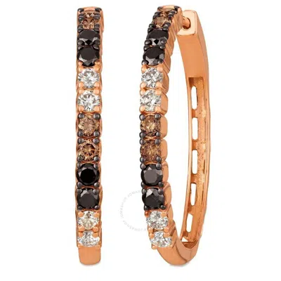 Le Vian 14k Rose Gold 1.65 Ct. Tw. Diamond Earrings In Pink/rose Gold Tone/gold Tone