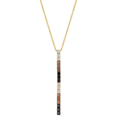 Le Vian Ladies Chocolate Layer Cake Necklaces Set In 14k Honey Gold