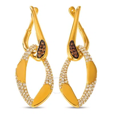 Le Vian Lonks Of Love 14k 2.17 Ct. Tw. Diamond Drop Earrings In Yellow