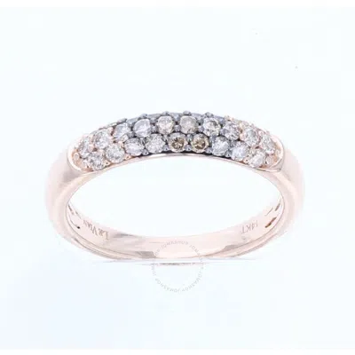 Le Vian Ladies Chocolate Ombre Rings Set In 14k Strawberry Gold In Pink/rose Gold Tone/gold Tone