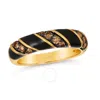 Le Vian Ladies Chocolate On Chocolate Rings Set In 14k Honey Gold In Yellow
