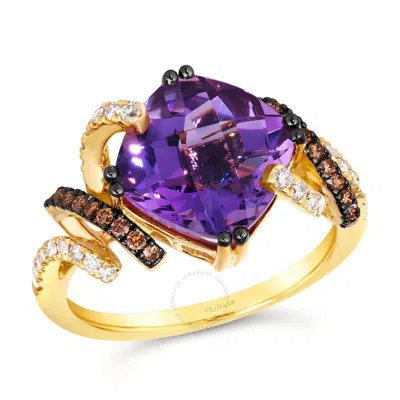 Le Vian Ladies Chocolate Shavings Rings Set In 14k Honey Gold In Yellow