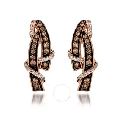 Le Vian 14k Strawberry Gold 0.57 Ct. Tw. Diamond Earrings In Pink/rose Gold Tone/gold Tone