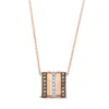 Le Vian Ladies Chocolatier Necklaces Set In 14k Strawberry Gold In Pink/rose Gold Tone/gold Tone