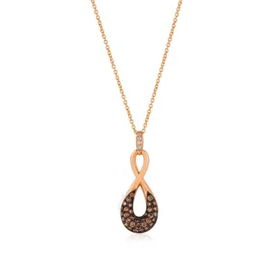 Le Vian Ladies Chocolatier Necklaces Set In 14k Strawberry Gold In Pink/rose Gold Tone/gold Tone