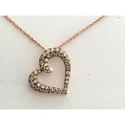 Le Vian Ladies Chocolatier Necklaces Set In 14k Strawberry Gold In Pink/rose Gold Tone/gold Tone