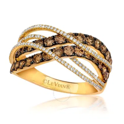 Le Vian Ladies Chocolatier Rings Set In 14k Honey Gold