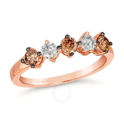 Le Vian Ladies Chocolatier Rings Set In 14k Strawberry Gold In Pink/rose Gold Tone/gold Tone