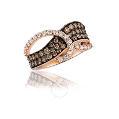 Le Vian Ladies Chocolatier Rings Set In 14k Strawberry Gold In Pink/rose Gold Tone/gold Tone