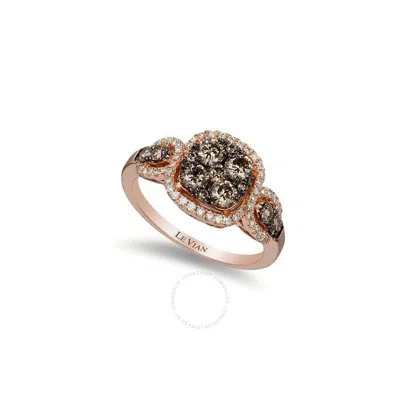 Le Vian Ladies Chocolatier Rings Set In 14k Strawberry Gold In Pink/rose Gold Tone/gold Tone