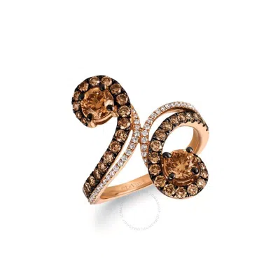 Le Vian Ladies Chocolatier Rings Set In 14k Strawberry Gold In Pink/rose Gold Tone/gold Tone