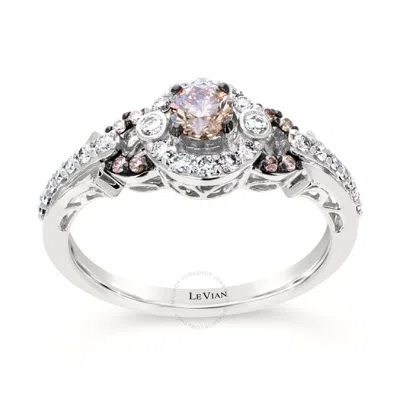 Le Vian Ladies Chocolatier Rings Set In 14k Vanilla Gold In White