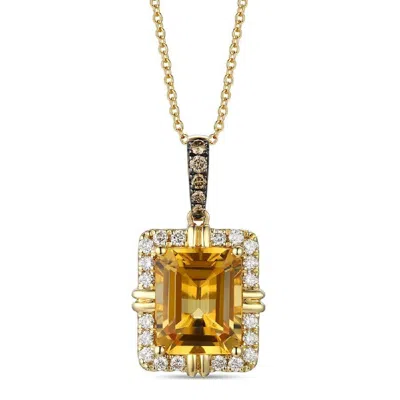 Le Vian Ladies Cinammon Citrine Necklaces Set In 14k Honey Gold