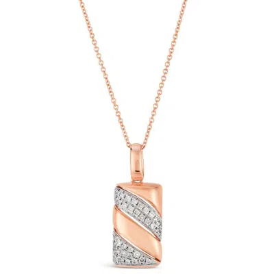 Le Vian Ladies Cluster Necklaces Set In 14k Strawberry Gold Asop 6 In ["pink","rose Gold Tone","gold Tone"]
